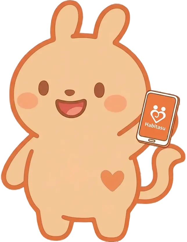 ハビタスアプリのコミュニティ・コーチ・目標管理機能の概要イメージ